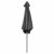 Nexos Sonnenschirm 3m Stahl-Gestell UV Schutz UPF 50+ Gartenschirm Marktschirm mit Kurbel Schirmstoff anthrazit wasserabweisend Höhe 230 cm - 5