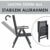 ArtLife Aluminium Gartengarnitur Milano | Gartenmöbel Set mit Tisch und 6 Stühlen | dunkel-grau mit schwarzer Kunstfaser | Alu Sitzgruppe Balkonmöbel - 5