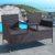 ArtLife Polyrattan Gartenbank Monaco | 2er Sitzbank mit integriertem Tisch schwarz | dunkelgraue Bezüge | Sitzgruppe Terrassenmöbel Balkonmöbel - 6