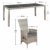 ArtLife Polyrattan Sitzgruppe Rimini Plus 9-teilig grau-meliert | Gartenmöbel Set mit Tisch, 8 Stühlen & Kissen | graue Bezüge | Rattan Balkonmöbel - 3