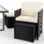 Casaria Poly Rattan Sitzgarnitur Cube 7cm Dicke Auflagen 4 Stühle 4 Hocker Tisch 9 TLG Sitzgruppe Gartenmöbel Set - 3