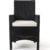 Casaria Poly Rattan Sitzgruppe Schwarz 7cm Dicke Auflagen 8 Breite Stühle & 1 Tisch Akazienholz Gartenmöbel Garten Set - 5
