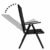 Deuba Sitzgruppe Bern 6+1 Aluminium 7-Fach verstellbare Hochlehner Stühle Tisch mit Sicherheitsglas Anthrazit Garten Set - 2