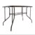Nexos 5-teiliges Gartenmöbel-Set – Gartengarnitur Sitzgruppe Sitzgarnitur aus Bistrostühlen & Esstisch – Stahl Kunststoff Glas – braun Dunkelbraun - 6