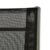 Nexos Bistroset Balkonset – Gartengarnitur Sitzgarnitur aus Glastisch & Stapelstuhl – Stahlgestell Kunststoff Glasplatte – robust stapelbar – schwarz grau - 4