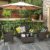 SONGMICS Gartenmöbel-Set aus Polyrattan, Lounge-Set, in Rattanoptik, Terrassenmöbel, Balkonmöbel, für Terrasse, Garten, Balkon, braun-beige GGF002K02 - 4