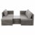 SVITA Queens 2020 Poly Rattan Sitzgruppe Couch-Set Ecksofa Sofa-Garnitur Gartenmöbel Lounge Schwarz, Grau oder Braun (Grau) - 8