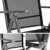 TecTake 800355 Aluminium Polyrattan 6+1 Sitzgarnitur Set, 6 Klappstühle & 1 Tisch mit Glasplatten - Diverse Farben (Dunkelgrau | Nr. 402166) - 7