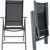 TecTake Aluminium Sitzgarnitur 8+1 Sitzgruppe Gartenmöbel Tisch & Stuhl-Set - Diverse Farben - (Dunkelgrau | Nr. 402164) - 7