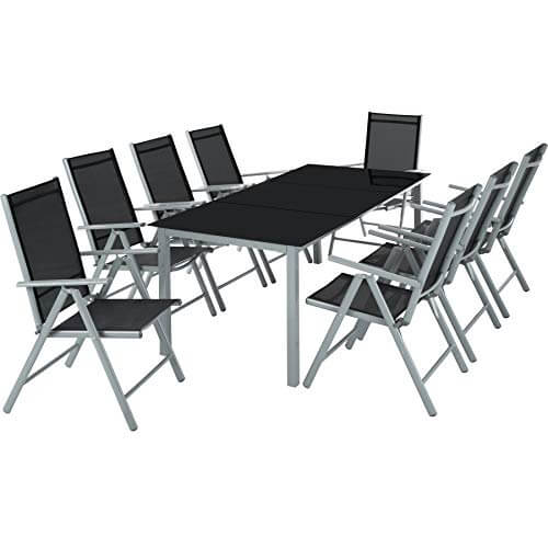 Gartengarnitur Gartenmöbel Eisen Sitzgruppe Balkonmöbel Tisch Stühle Tischset 